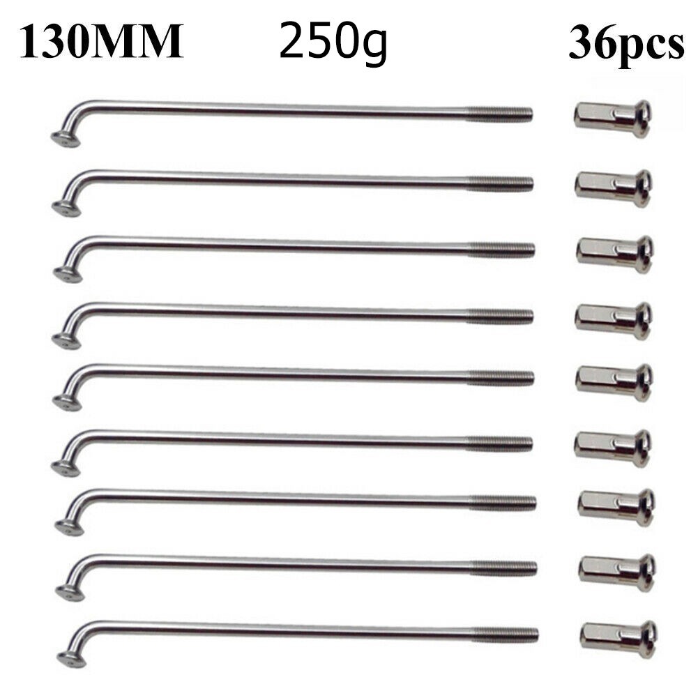 Bicycle Spokes Wheel Rim Spokes 2.5mm 12G 12K Steel 80-305mm Load Wire New