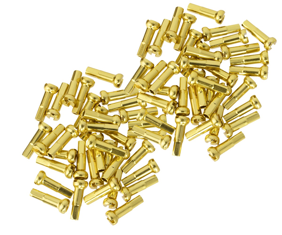PRO+ BICYCLE ALLOY SPOKE NIPPLES/16MM 14G GOLD (CUSTOM AMOUNT)