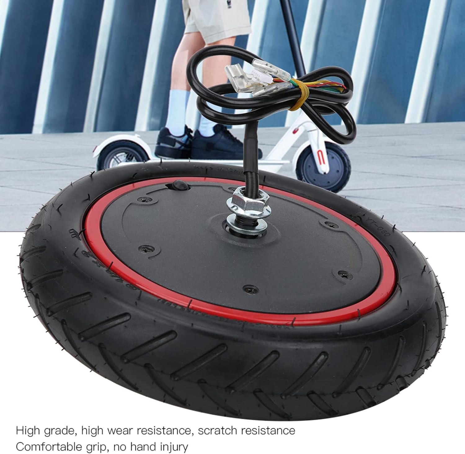 8.5″ Solid Rubber Tyre Front Motor Wheel for M365 & Pro Electric Scooter Parts