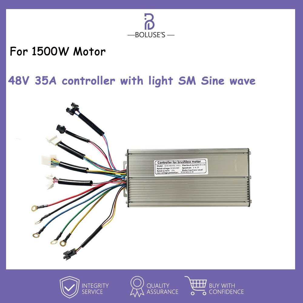 Sinewave Controller 15A-50A E-bike Controller for 250W-3000W SM/Waterproof Plug