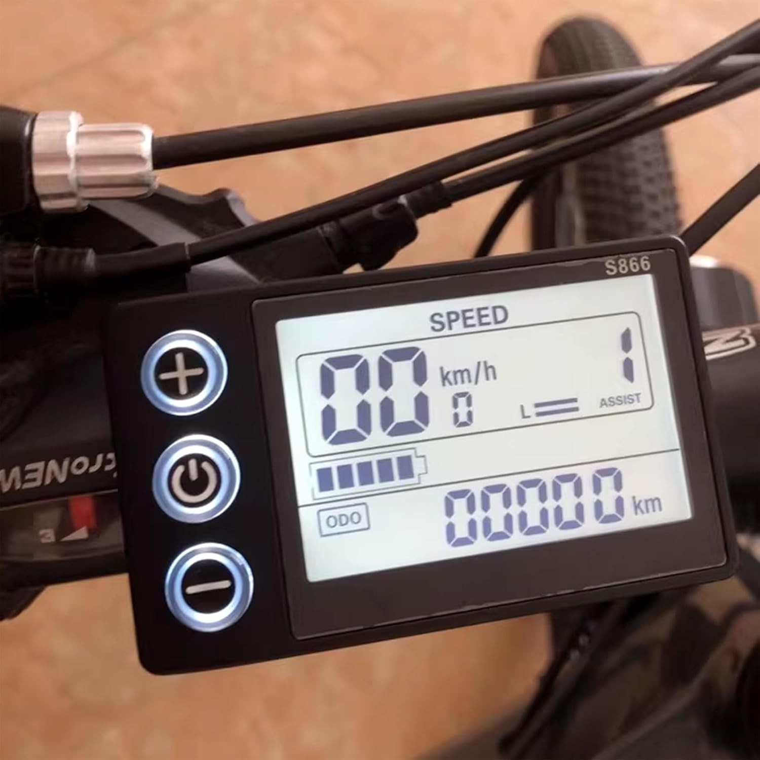 S866 Electric Bicycle LCD Display Meter, 24V 36V 48V Ebike LCD Display Control P
