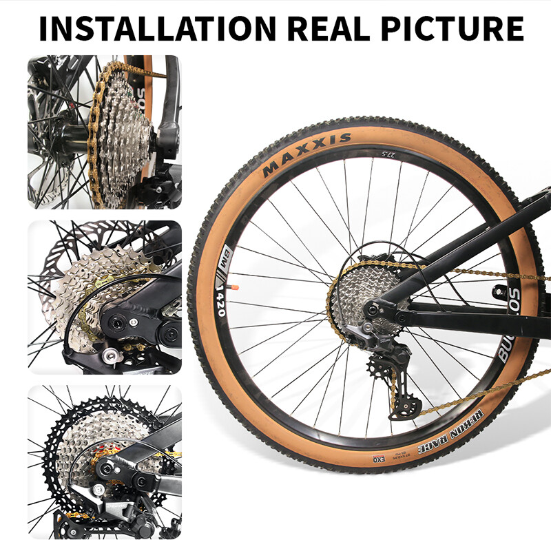 8/9/10/11/12 Speed 11-52T Bike Cassette 116/126 Links Chain for Shimano SRAM KMC