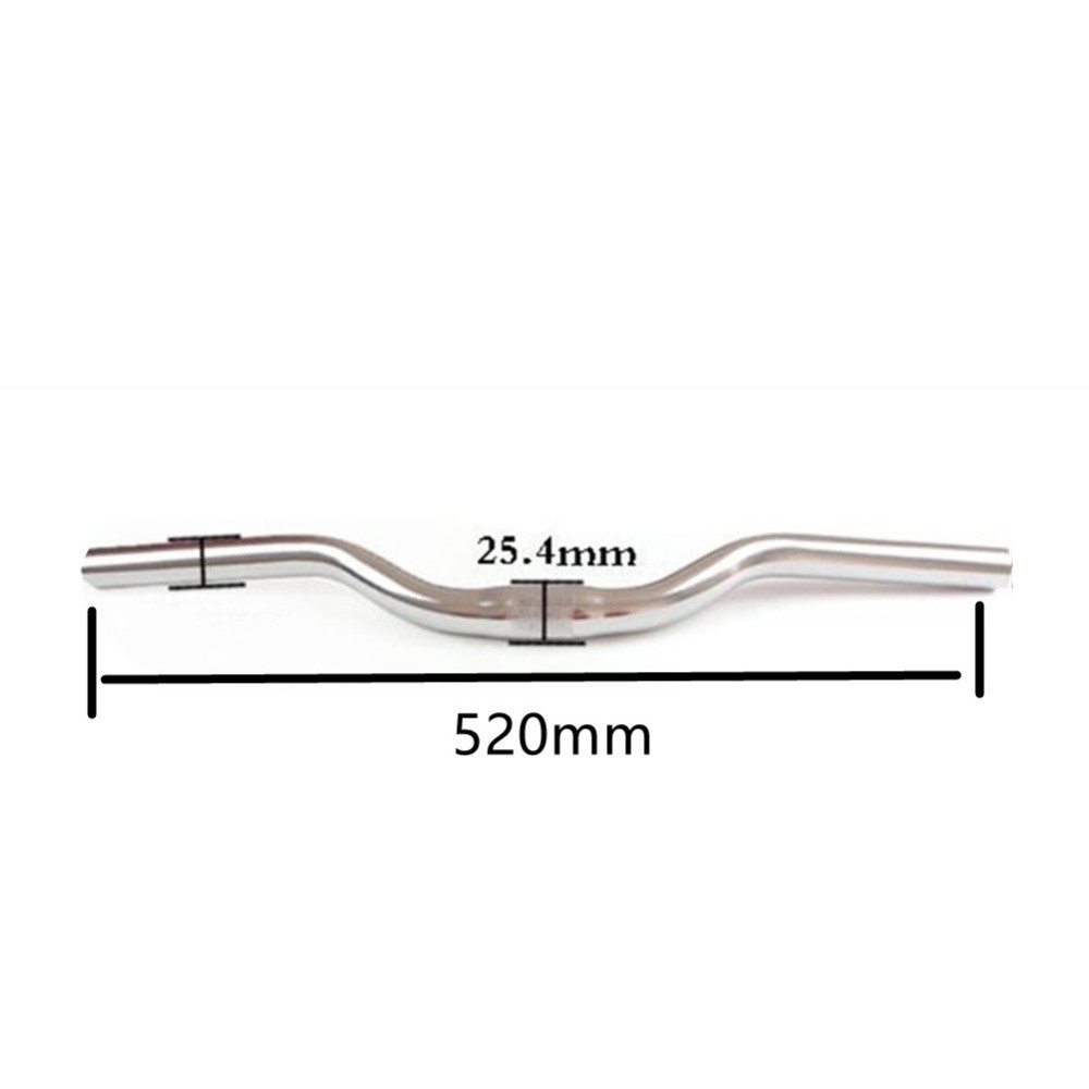Bicycle Riser Handlebar Aluminum Alloy Mountain Bike Handlebars 25.4*480-580mm