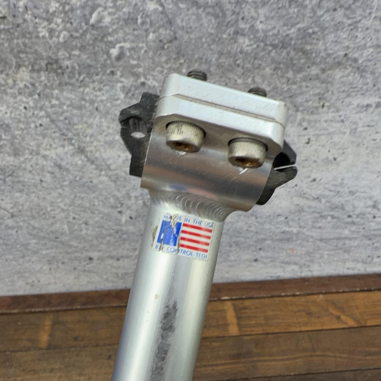 Vintage Control Tech Alloy Seatpost 27.2mm Silver USA BRaced 280g Road MTB
