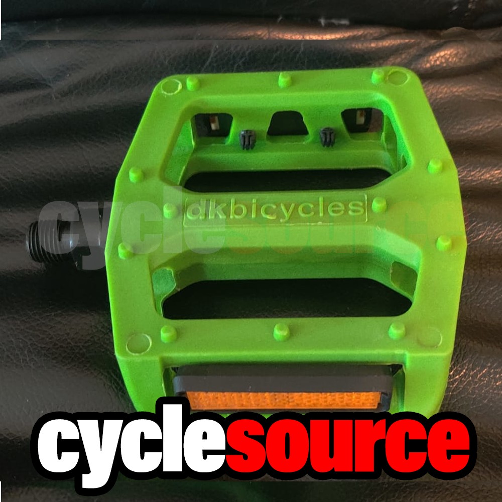 dkbicycles bmx track cruiser Bike Pedals 1/2″ Axle, Green