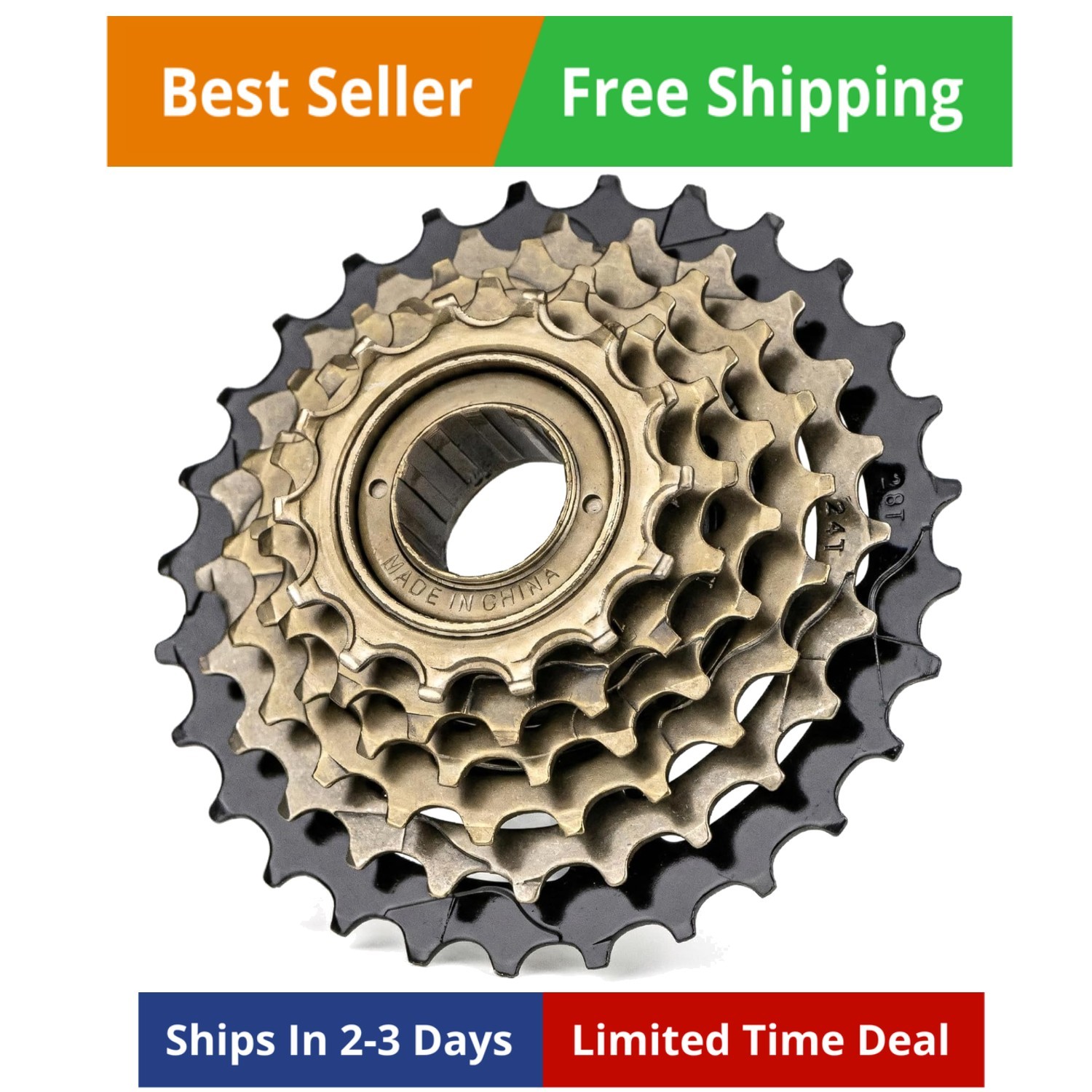Bike Freewheel: Bicycle Freewheel Threaded Type Freehub Cycling Replacement Part