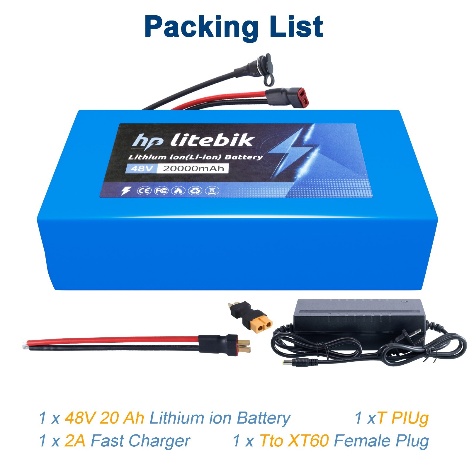 36V 48V 8AH/10AH/14AH/20AH Ebike Battery for 200W-1200W Electric Bicycle Bike