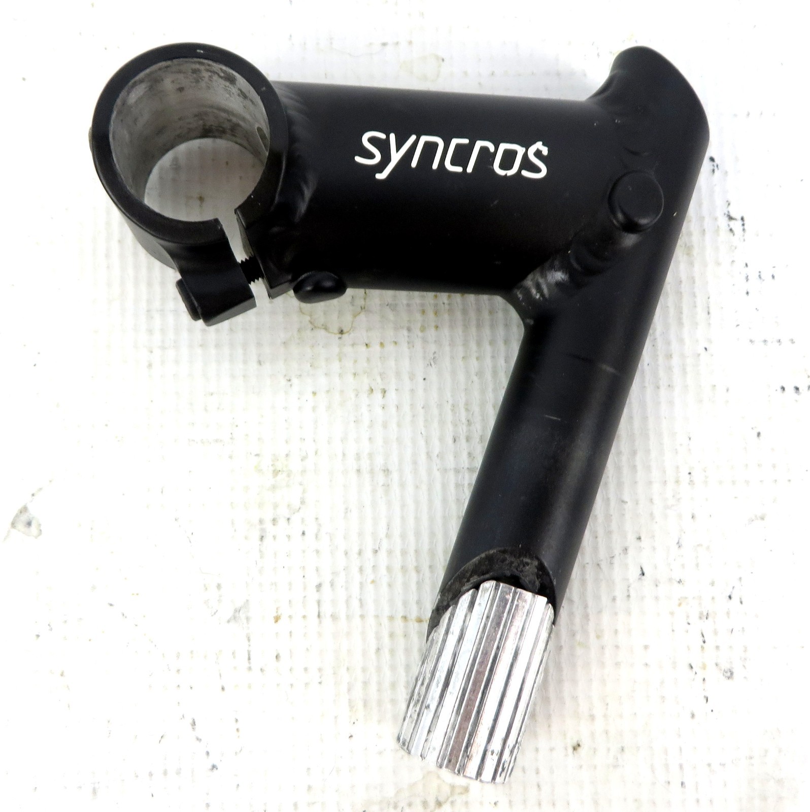 SYNCROS BIKE STEM Quill Style Threadless 80mm 26mm 190g -18° Black