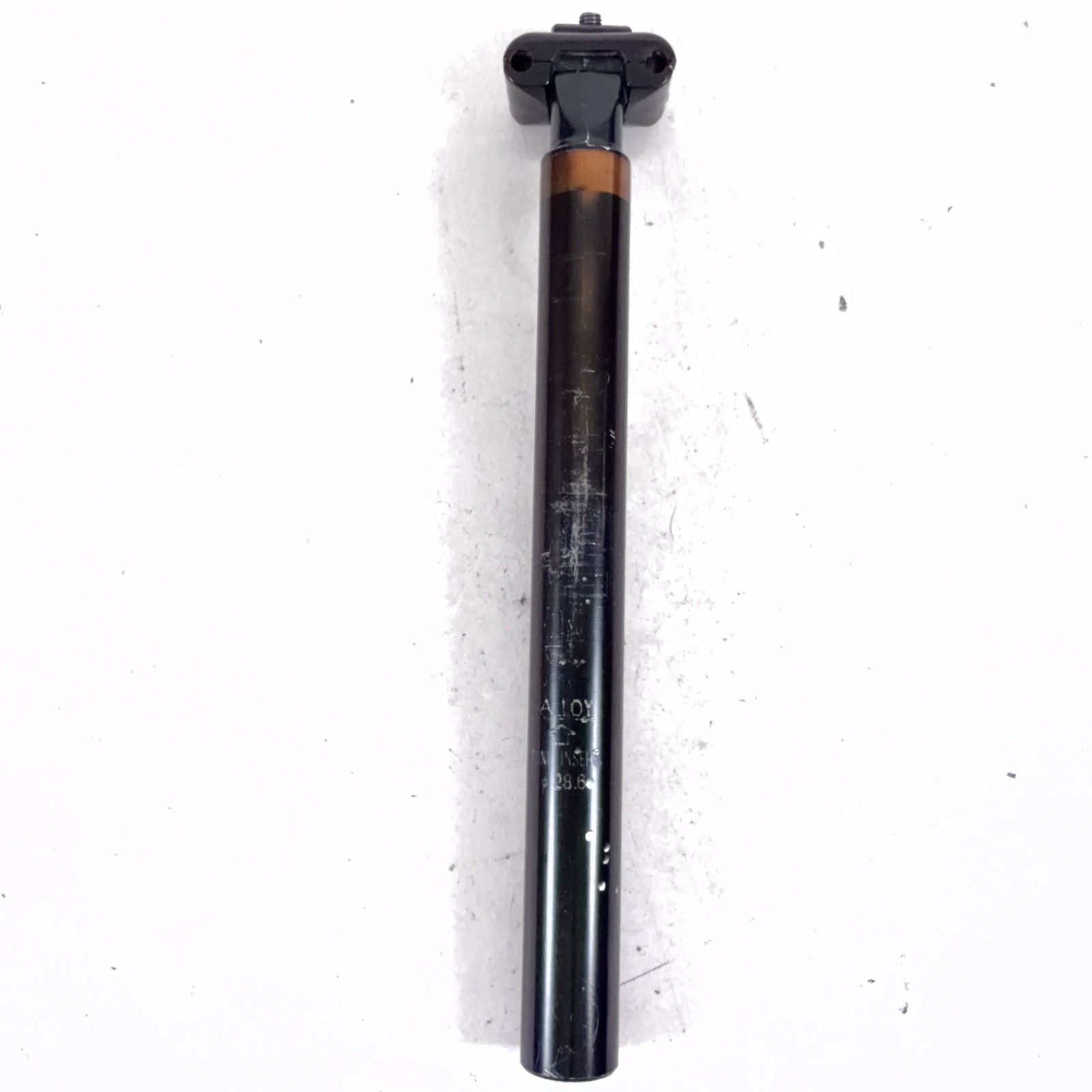 Kalloy Vintage Alloy Adjustable Bike Seatpost in Black Ø28.6/300, 25mm Setback
