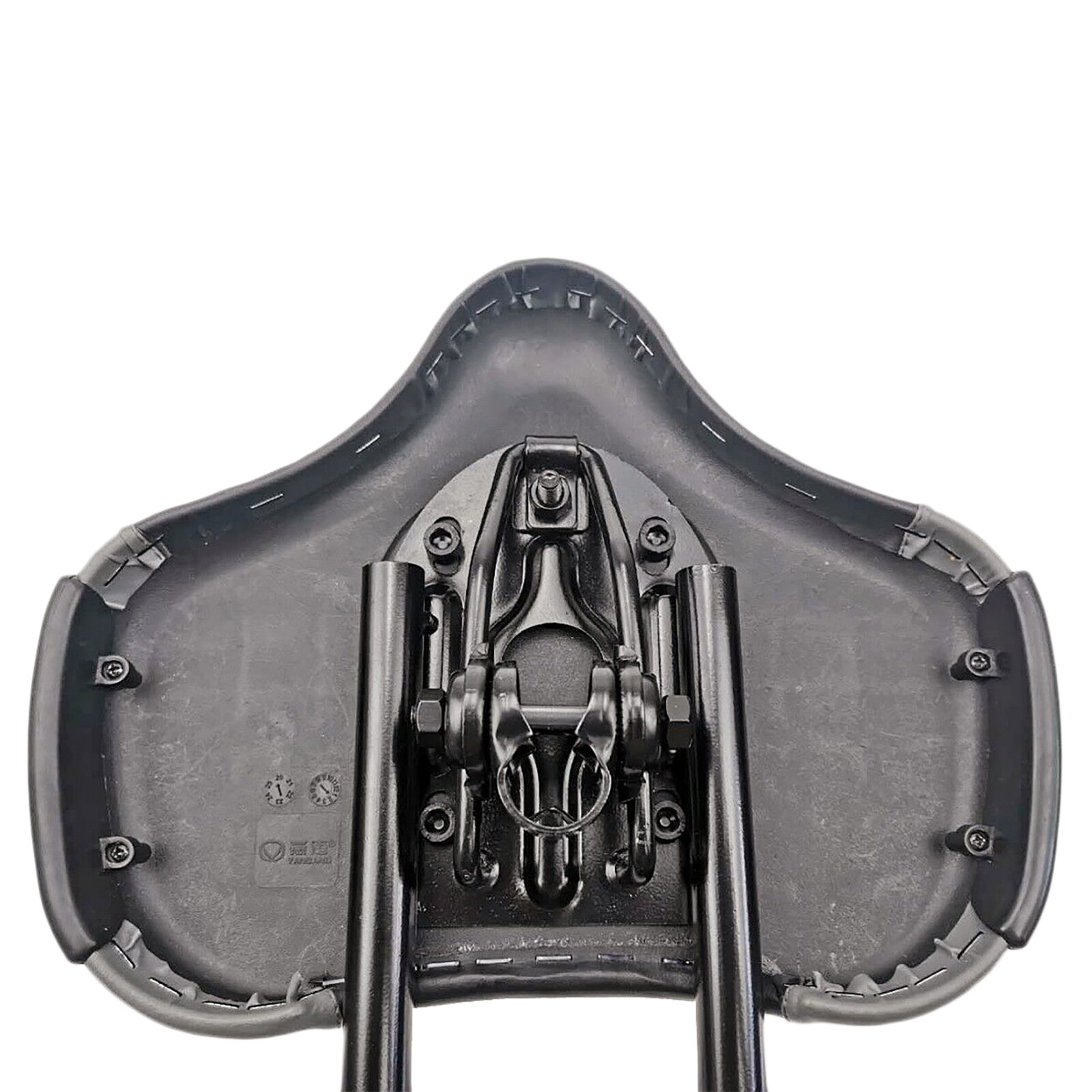 Bike Saddle Seat w/ Backrest Bicycle Extra Wide Comfort Leather Cushion Soft Pad