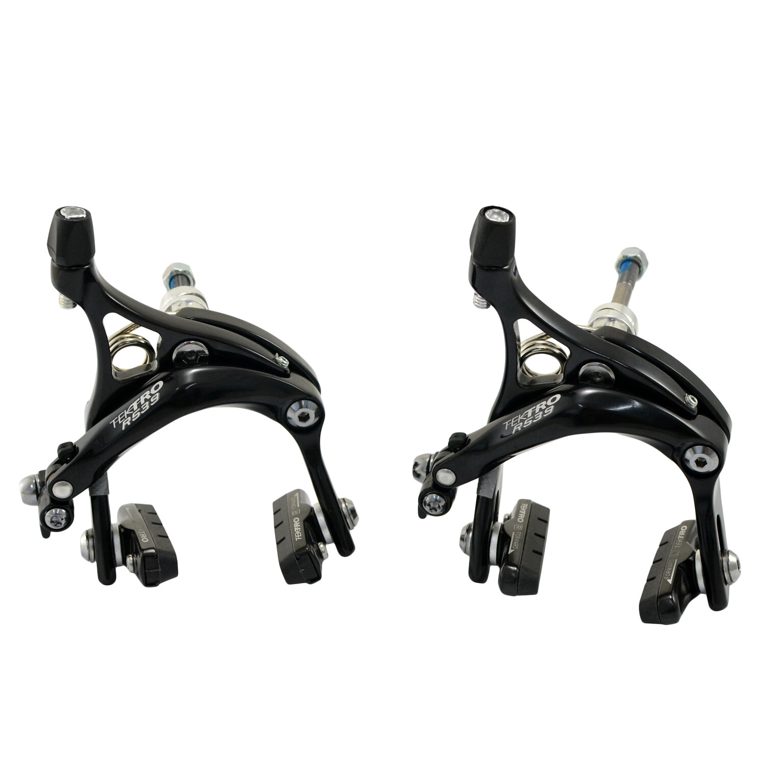 TEKTRO R559 Caliper Brake Set Long Reach 53-73mm Nutted Mount, Black