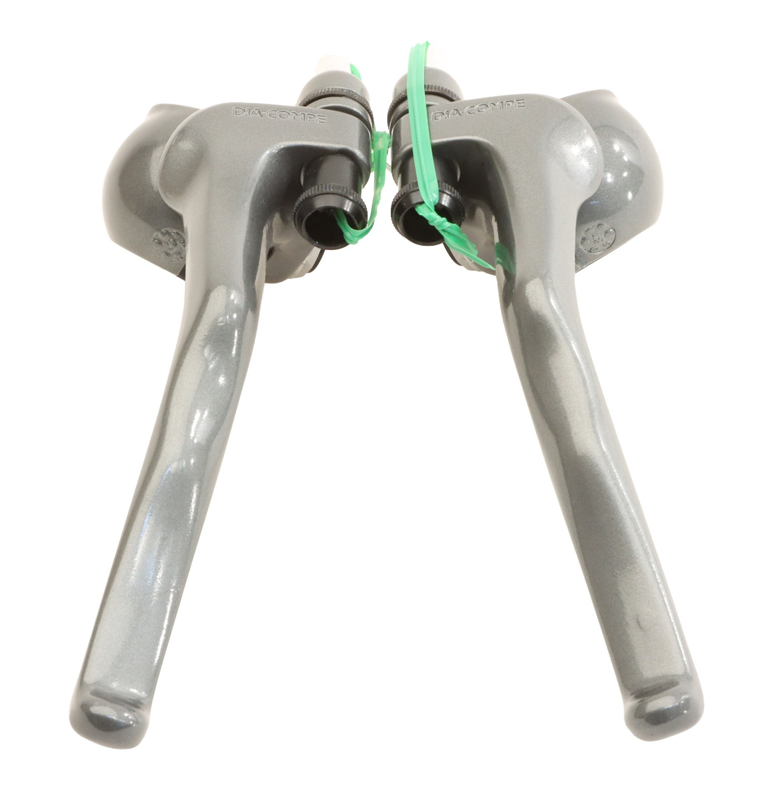 Dia-Compe Advantage 290 Brake Levers PAIR Batwing Vintage 80s Gray NEW NOS NIB