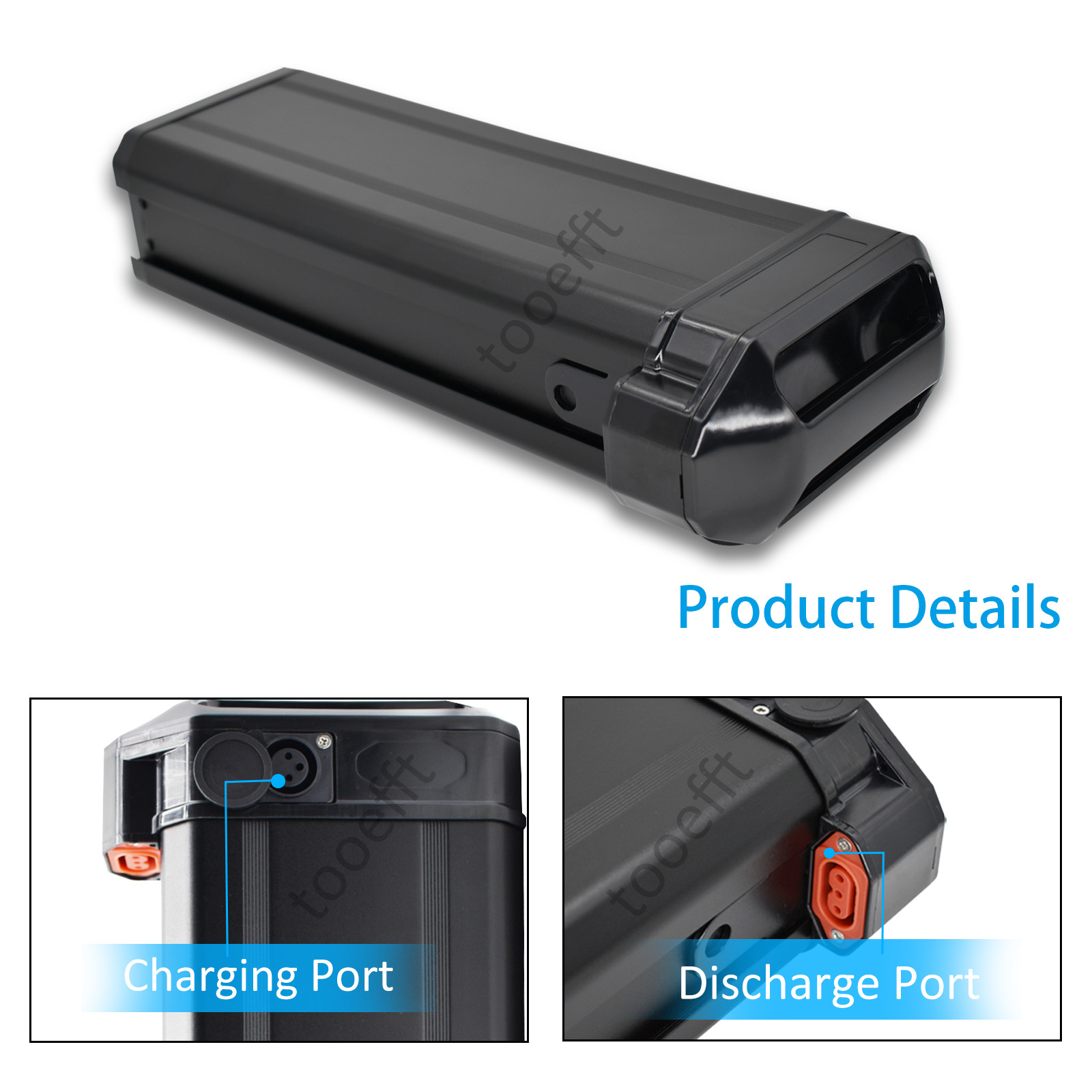 tooefft 48V Rechargeable Batteries for fiido T1 pro fiido Q2 Polarna F10 Ebike