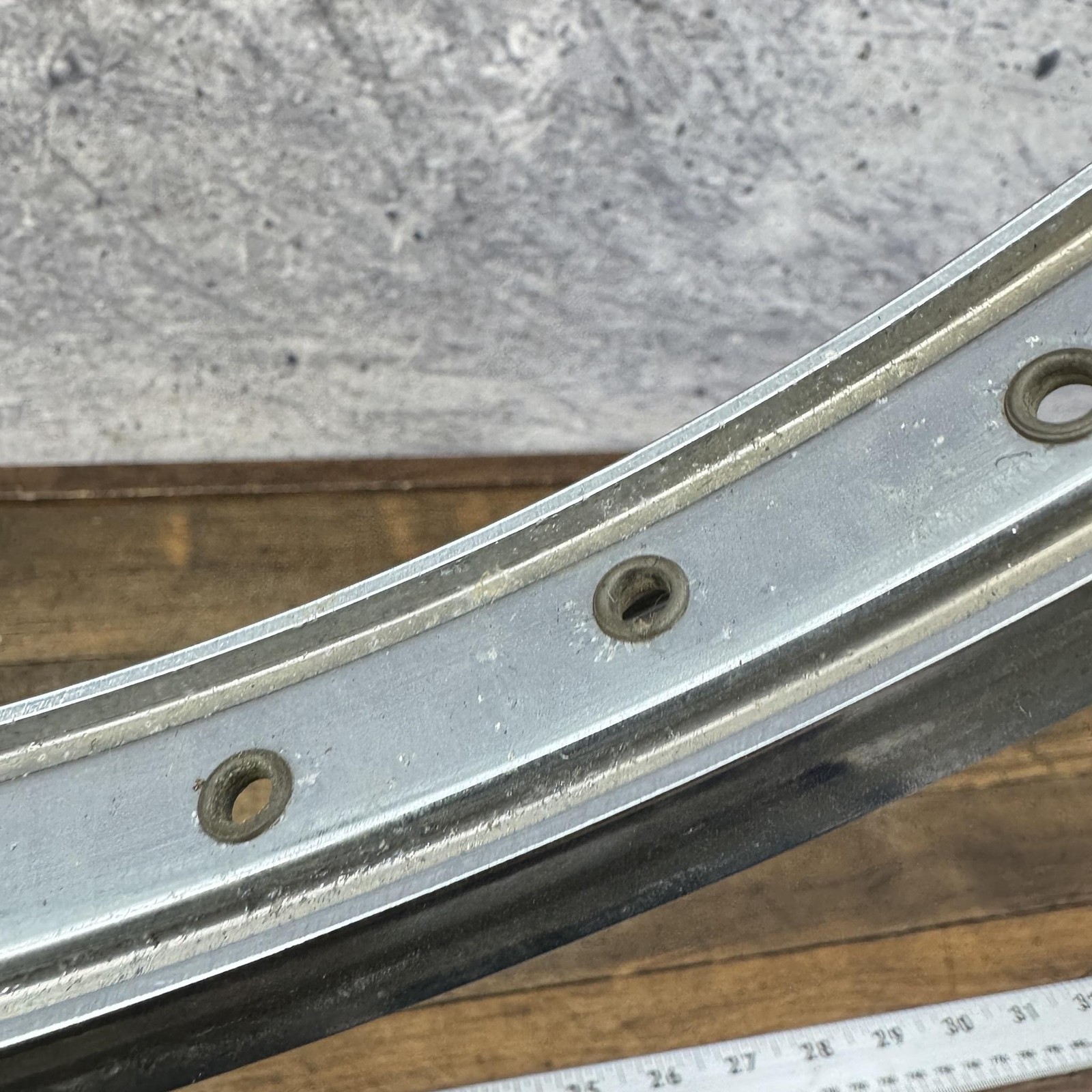 Vintage Sun Rims BFR Big Fat Rim 48H 20in BMX Silver Double Wall USA Bike 48