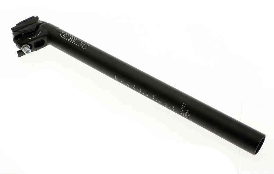 HED Trident Road Alloy Seatpost 27.2mm 18mm Offset 350mm Seat Post Black NEW