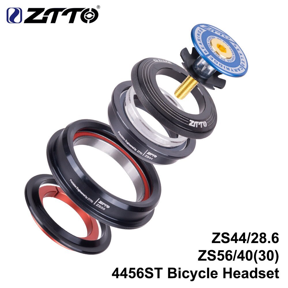 Bicycle MTB Road Bike Headset 44mm 56mm Tapered Straight Tube Fork Universal