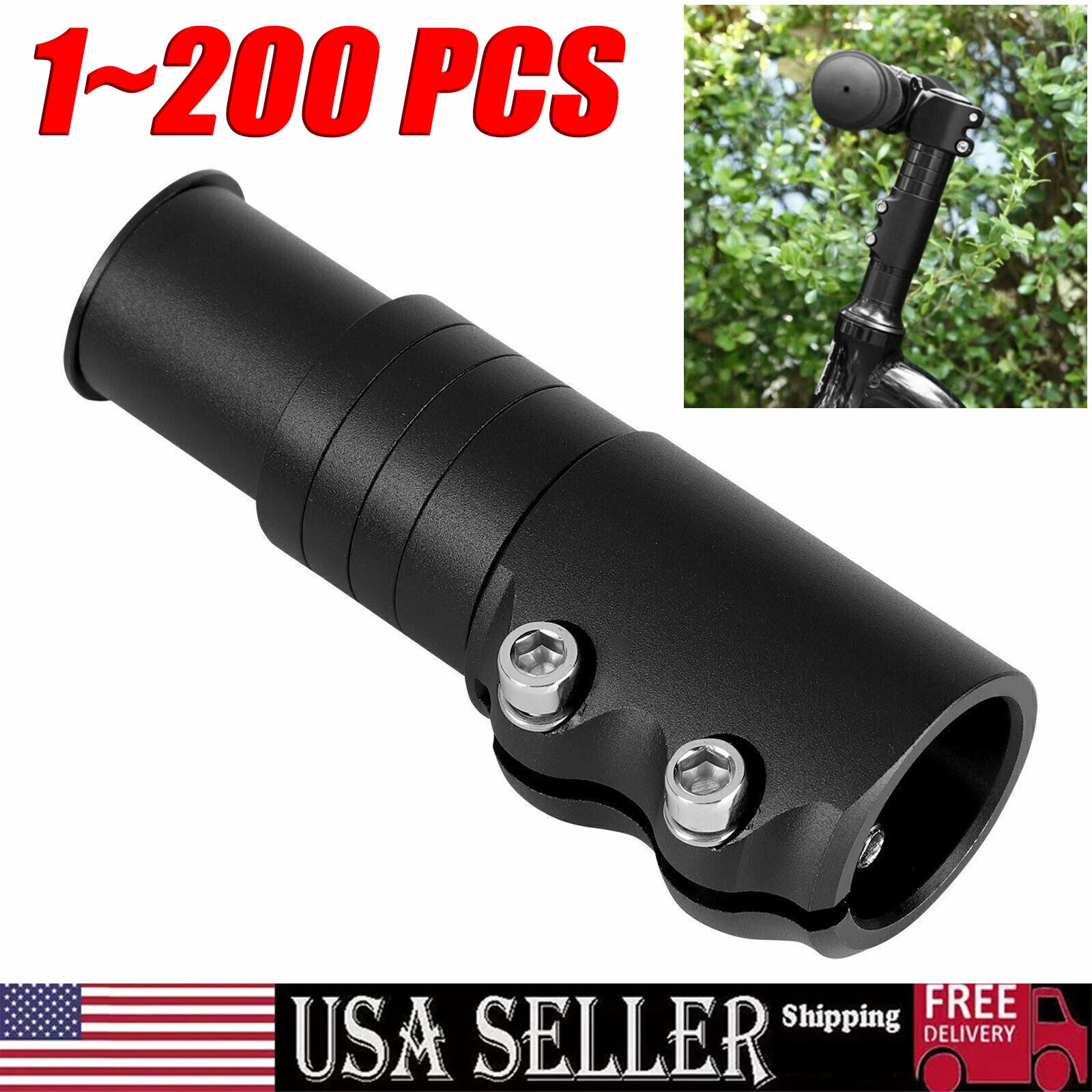 Mountain Bike Handlebar Front Fork Stem Riser Extender Extension Head Up Adaptor