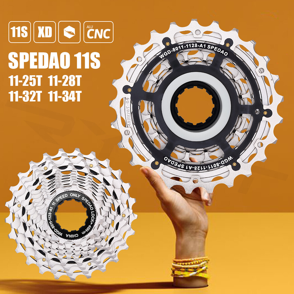 SPEDAO 11 Speed Road Bike Cassette 11-28T/32T/34T CNC HG for Shimano SRAM