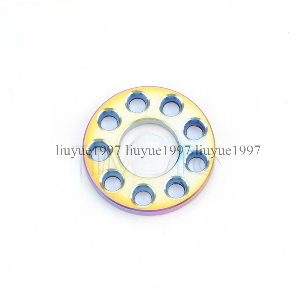 M6 M8 M10 Porous Ti Washers Titanium Drilled Spacer Gaskets for Motorcycle
