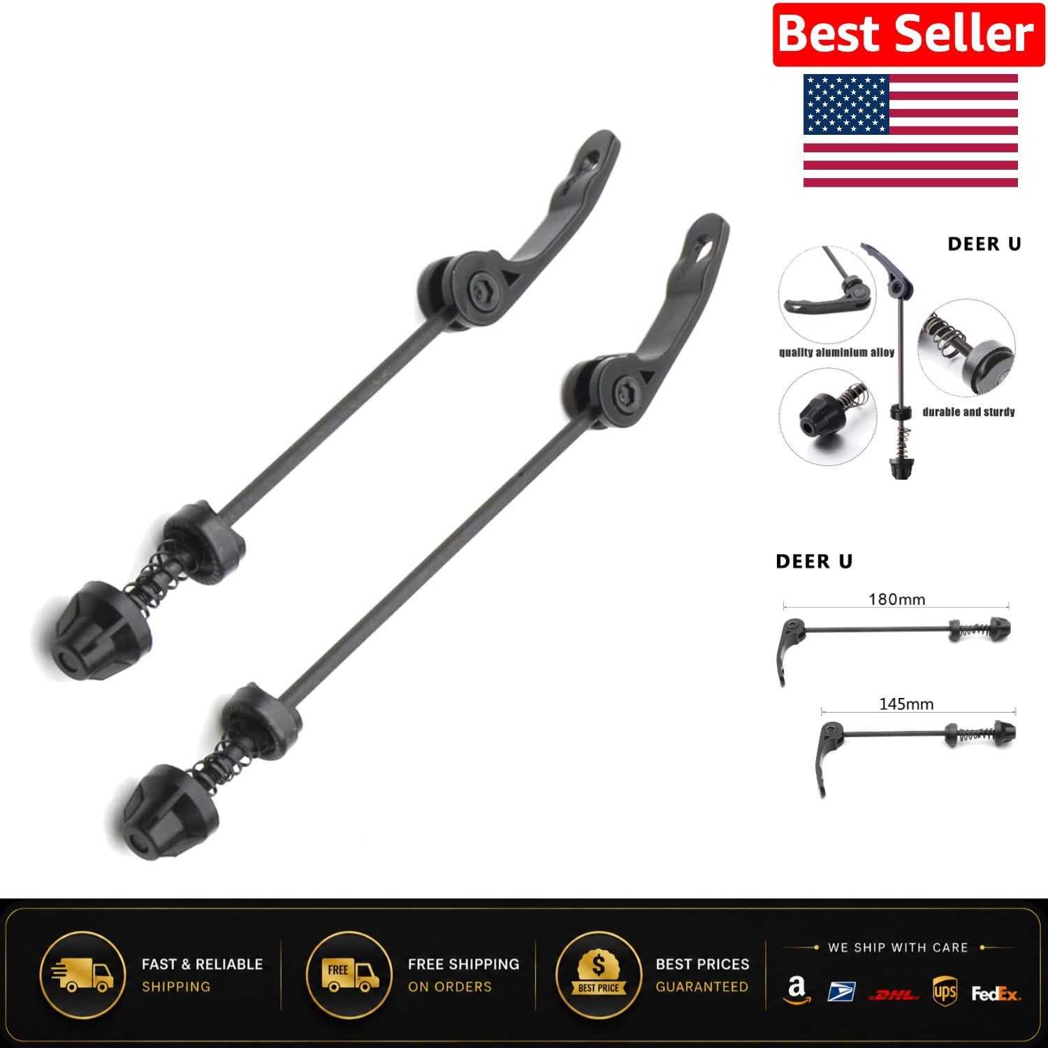 Durable Quick Release Skewers for 20-28 Inch Bikes – Perfect for Cycling Lovers