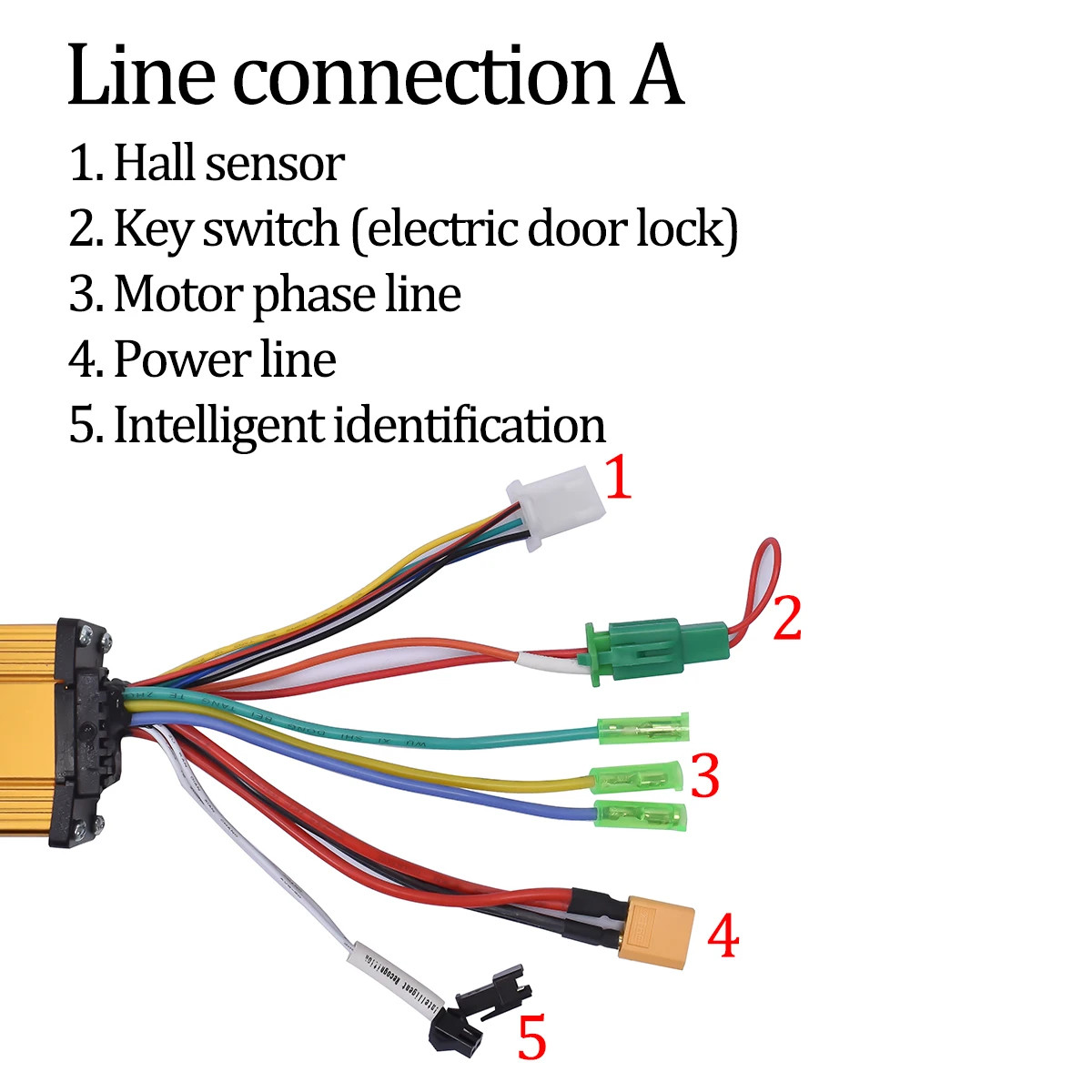 36V-60V 800W Sine Wave Dual Motor Controller 40A Quiet Smooth Drive for E-Bike