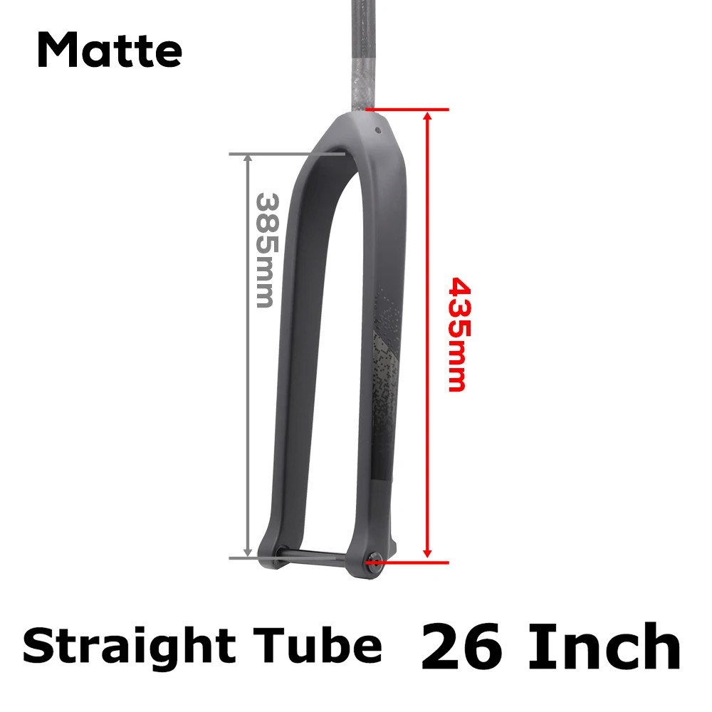 26 27.5 29ER Full Carbon Fiber MTB Rigid Fork 15*110mm Boost Disc Brake