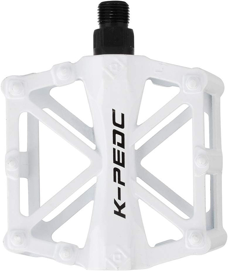 Lightweight Aluminium CNC Bike Pedals for MTB BMX – White