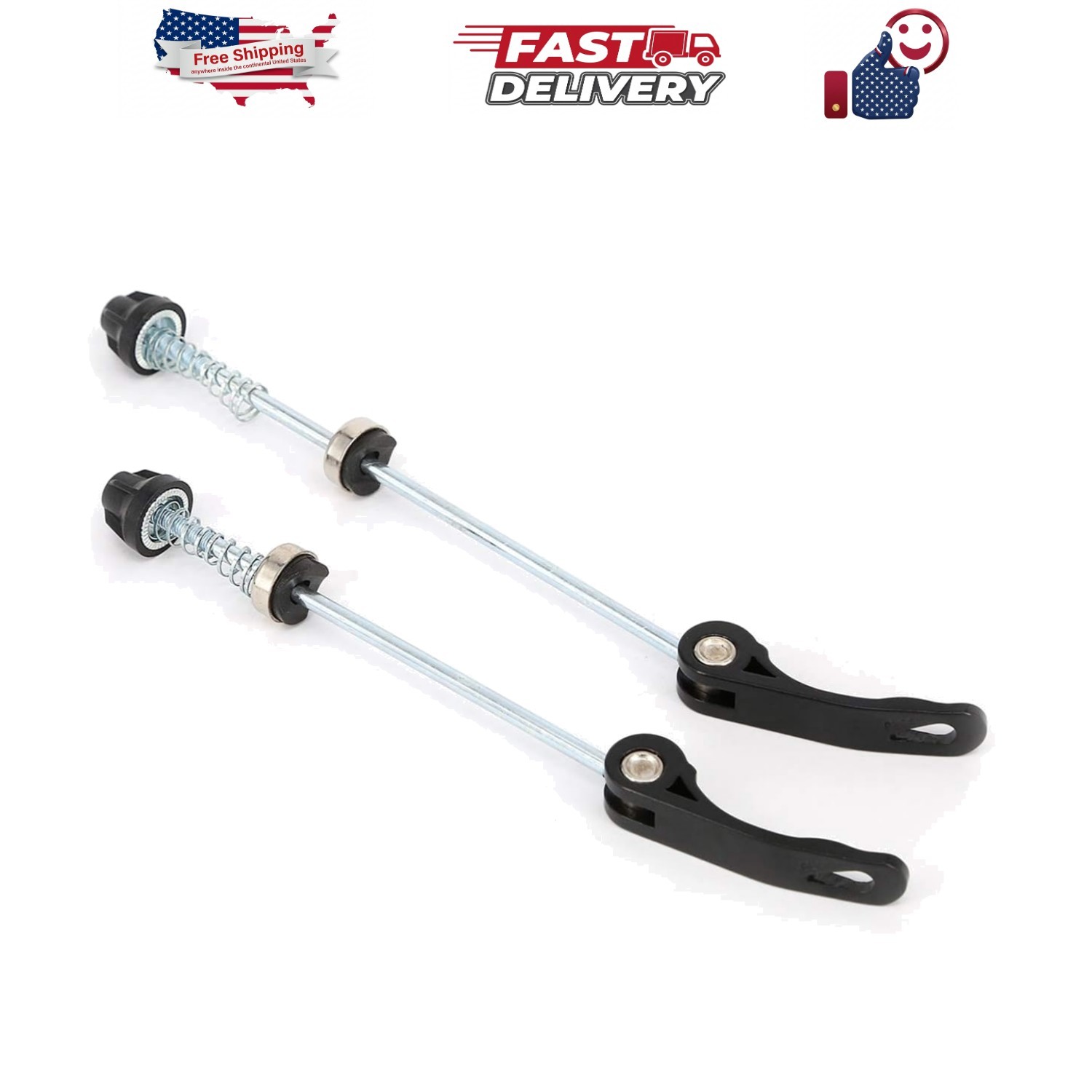 1 Pair MTB Quick Release Skewers Bike QR, 145/180 mm Road Mountain Bicycle Wh…