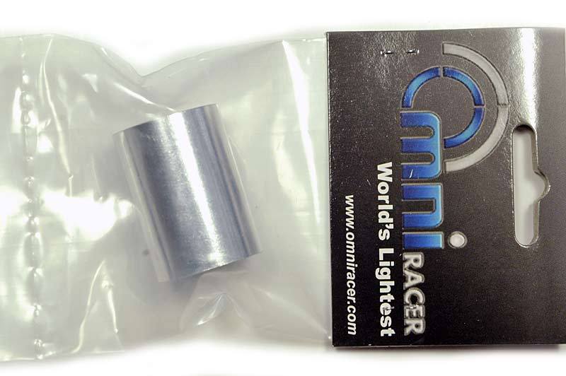 OMNI Racer WORLDS LIGHTEST Stem Shim 1″ steerer to 1 1/8″ fork 28.6-25.4mm SILV