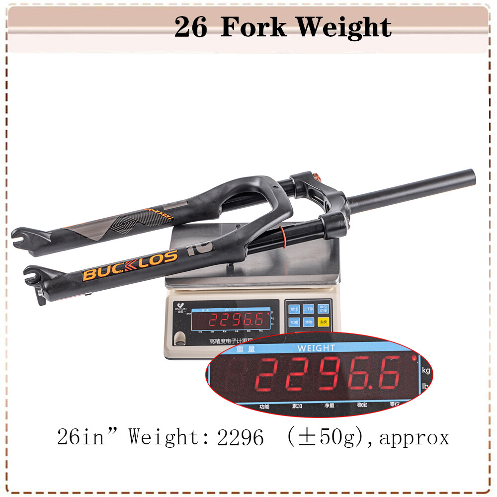 26*4.0 inch MTB Fat Bike Air Suspension Fork 1-1/8 Threadless Disc Brake Fork QR