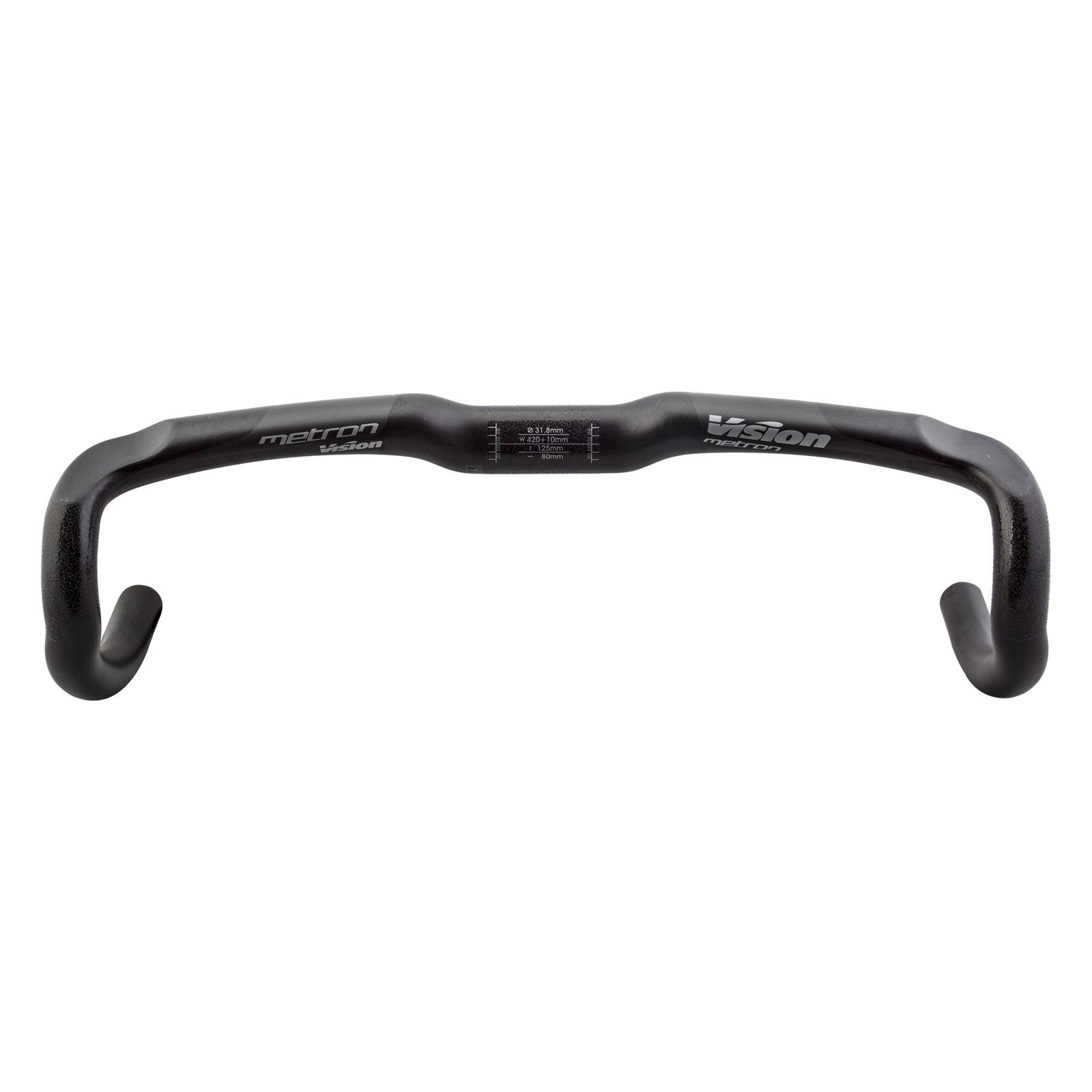 Vision Metron 4D Drop Handlebar – Carbon, 31.8mm, 42cm, Black