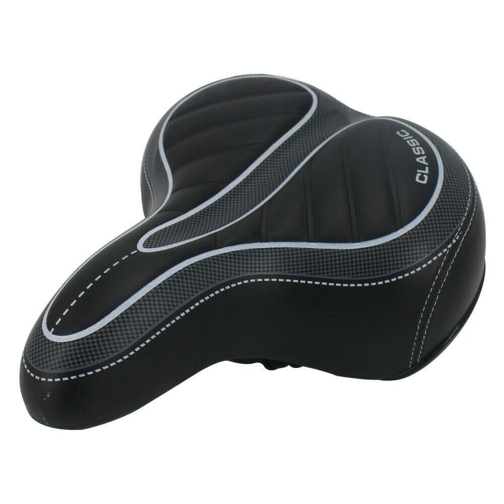 Comfort Wide Bike Seat Big Bum Cushion Soft Pad Mountain Road Bicycle Gel Saddle