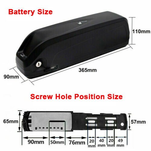 52V 48V 20Ah 750W 1000W 1500W Ebike Battery Hailong Lithium Battery for Bafang