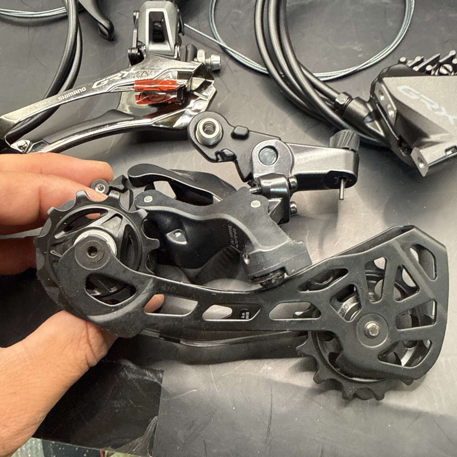 Shimano Grx Rx610 Shifters Rx820 Derailleurs Set 2×12 Mechanical Hydraulic (9480