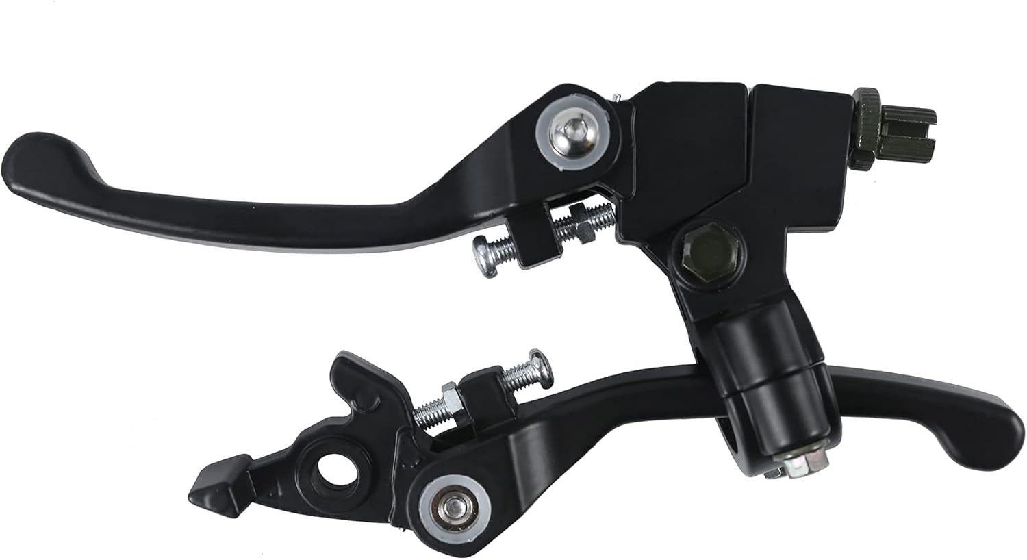 Lightweight and Easy to Install Black Aluminum Clutch Brake Lever for Motorbikes