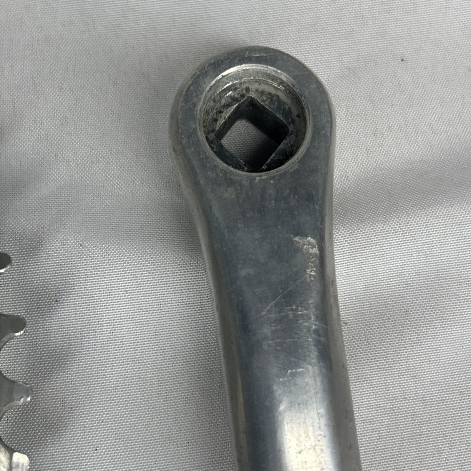 Vintage SR Sakae SA Crankset 175 mm 5-Bolt 110 BCD Square Taper Triple Silver