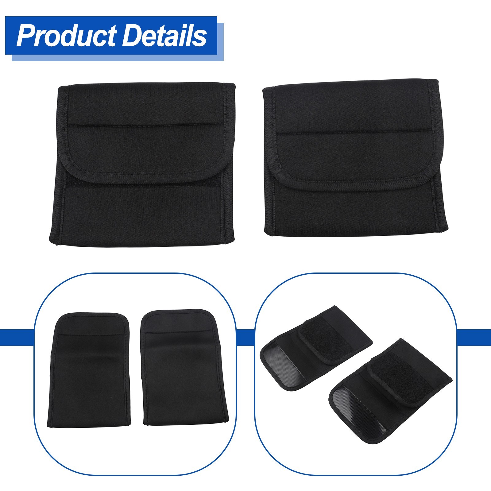 Neoprene Bicycle Pedal Covers 14×14 cm Scratch Resistant Protect Vehicle Floors