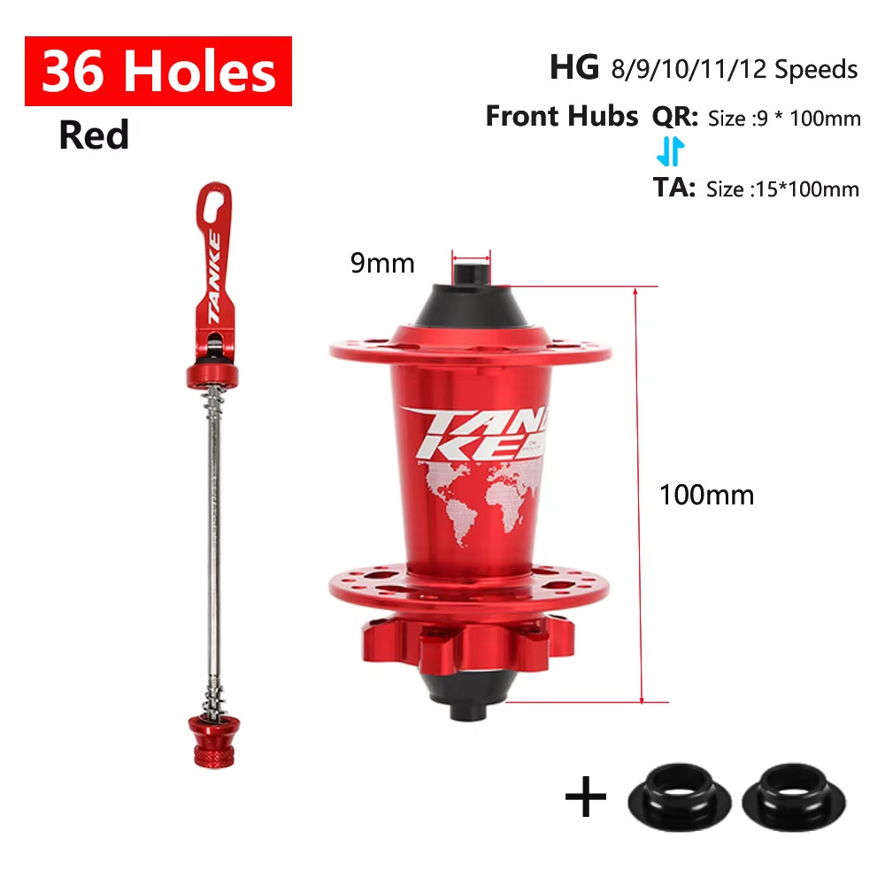 120 Click Hub 6 Bearing MTB Mountain Bike Hub Front Rear 28 32 36 Holes QR Thru-
