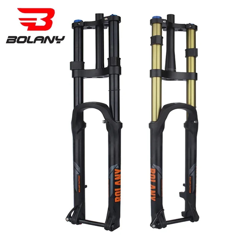 Downhill MTB Double Shoulder Inverted Air Suspension Fork 27.5/29er Travel 175mm