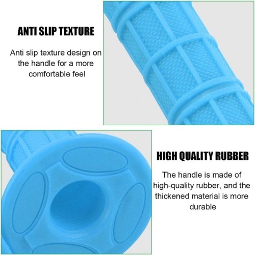 Motorcycle Hand Grips, 2PCS 7/8″ 22mm 24mm Non-Slip So Color: Style 2-Sky Blue