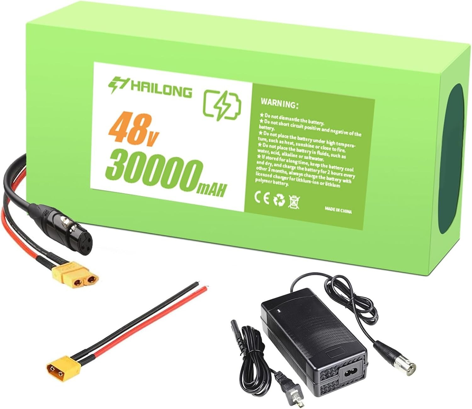 H HAILONG 48V 30Ah Battery lithium Battery for 200W-1500W Ebike Electric Bicycle