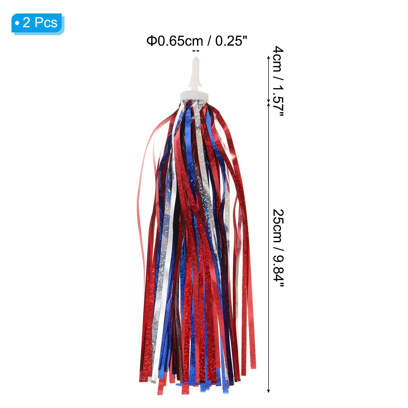 Bike Streamers Scooter Handlebar Tassels Grips Ribbon Red Blue