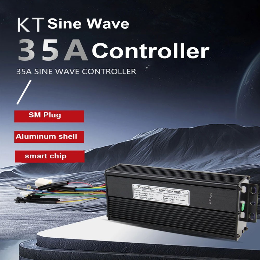 For E-bike1500W Motor 36V 48V 52V Brushless KT 35A Sine Wave Controller WP/SM