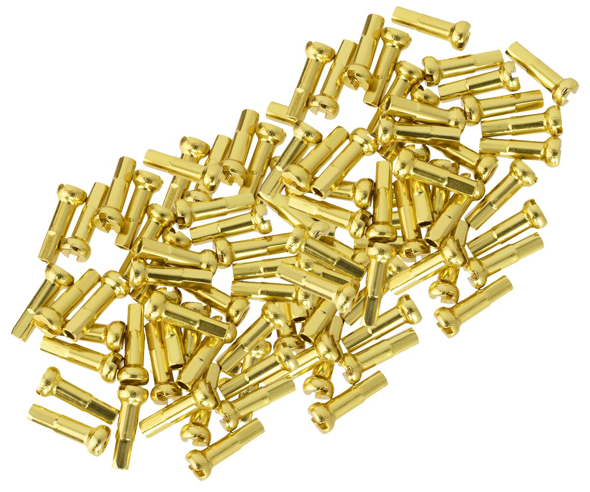 PRO+ BICYCLE ALLOY SPOKE NIPPLES/16MM 14G GOLD (CUSTOM AMOUNT)