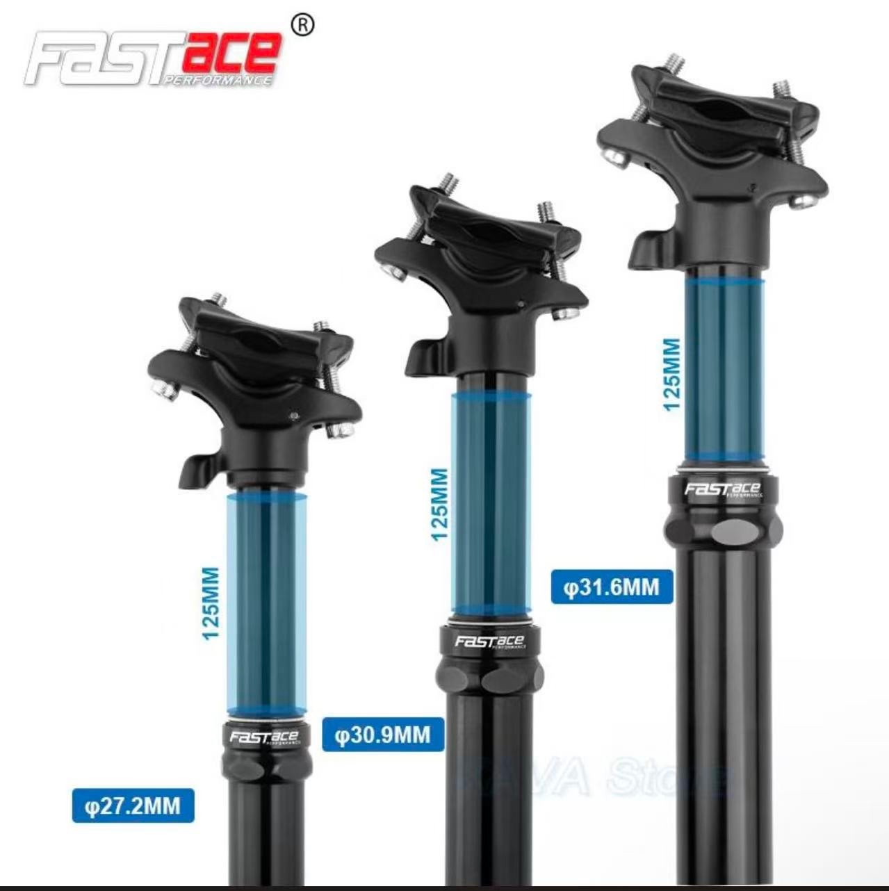 Dropper Seatpost MTB 125mm Travel 27.2/30.9/31.6mm Internal External Cable Route