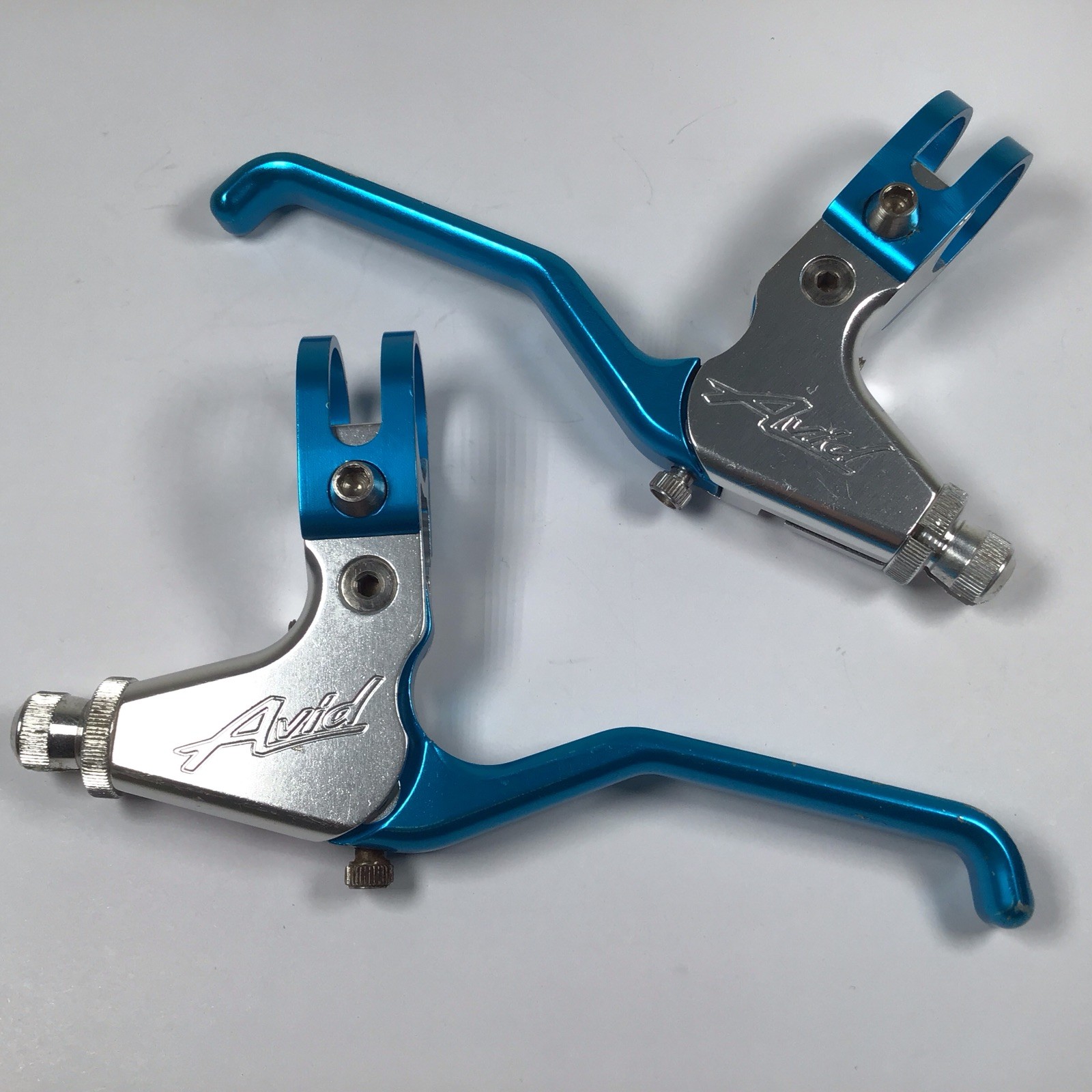 Avid Speed Dial Ultimate Cantilever Brake Lever Set Turquoise Blue Vintage MTB