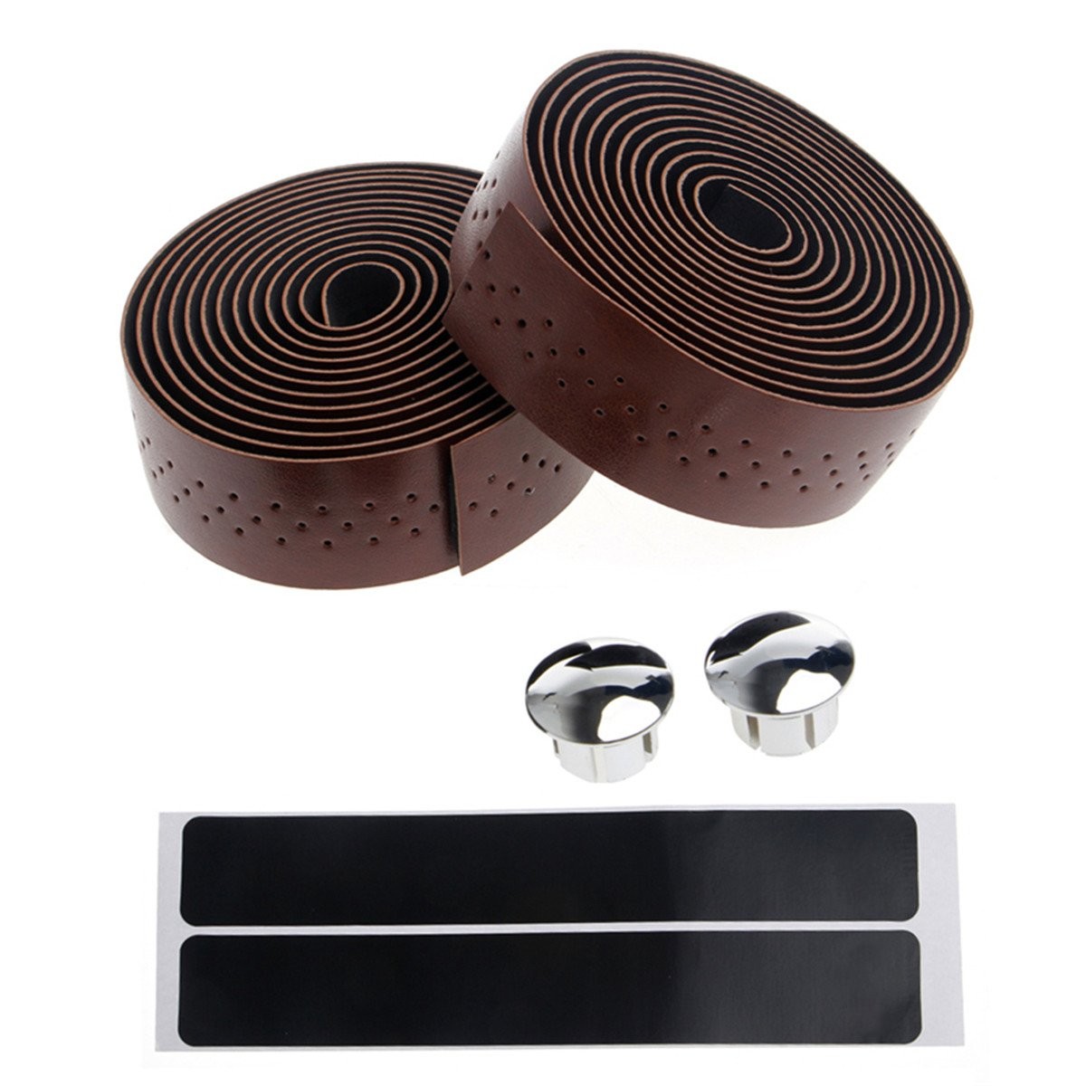 Vintage Leather Handlebar Tapes Road Bike Motorcycle Bicycle Grip Wrap