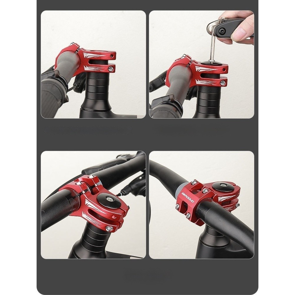 Aluminum Alloy Bike Handlebar Stem Hollow Construction Negative Angle 9 4 5cm