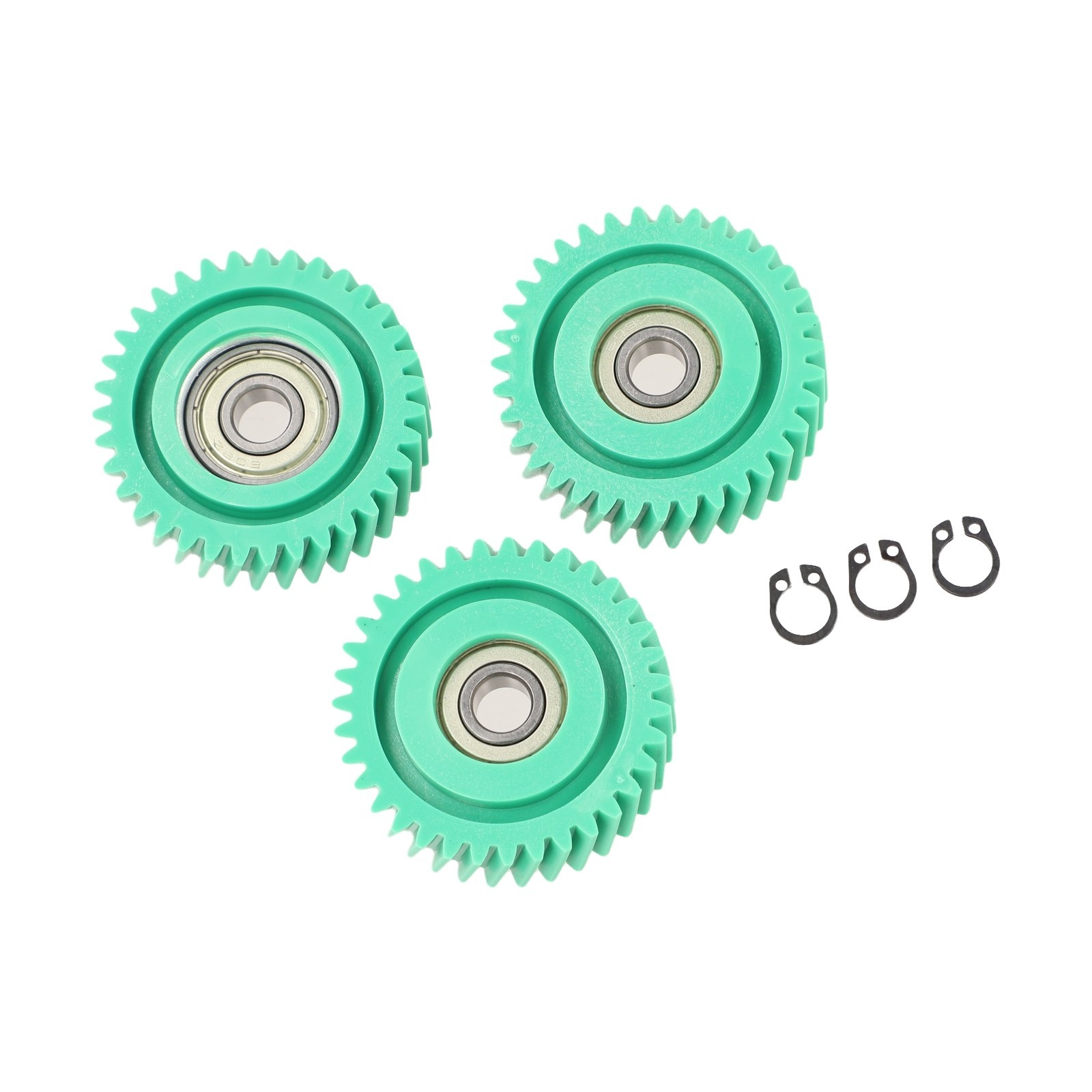 Nylon 3PCS Skew Gear with 608 Bearings for Electric Bike Motor 31T 35T