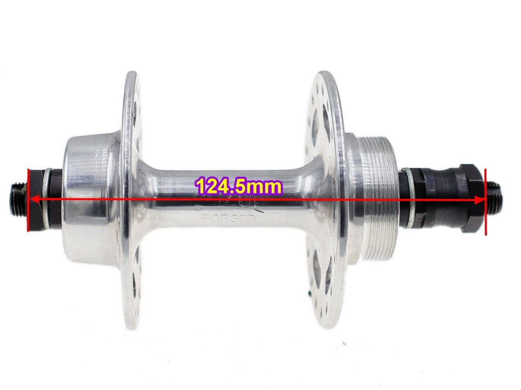 NOS! SUZUE Light Alloy High Flange 36H Hubset Silver